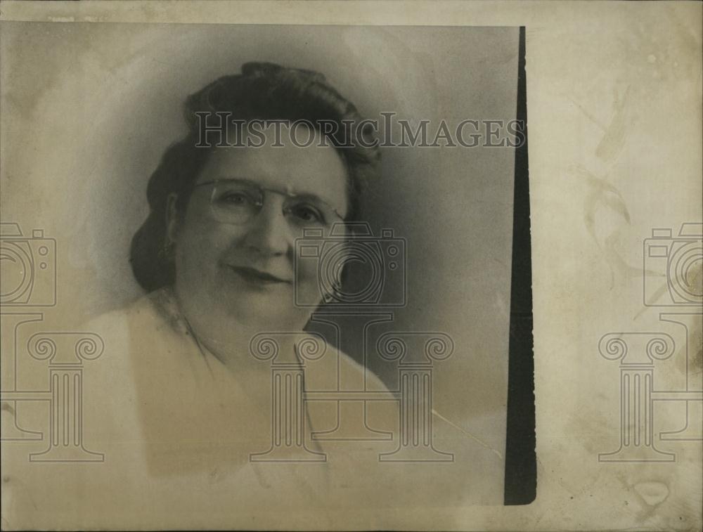 1949 Press Photo Mrs Susan D McCusken, President of Gold Star Mothers - Historic Images