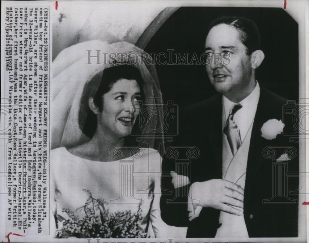 1965 Press Photo Billy Wallace wedding to Elizabeth Hoyer Millar - RSL97995 - Historic Images