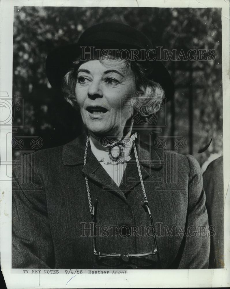 1968 Press Photo actress Heather Angel - RSL47727 - Historic Images