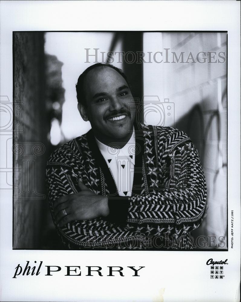 Press Photo Phil Perry, American R&B singer, member of The Montclairs - Historic Images