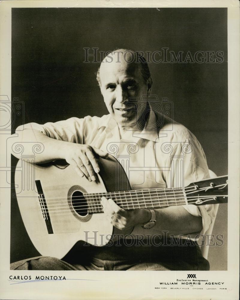 Press Photo Carlos Montoya, Flamenco Guitarist - RSL63913 - Historic Images