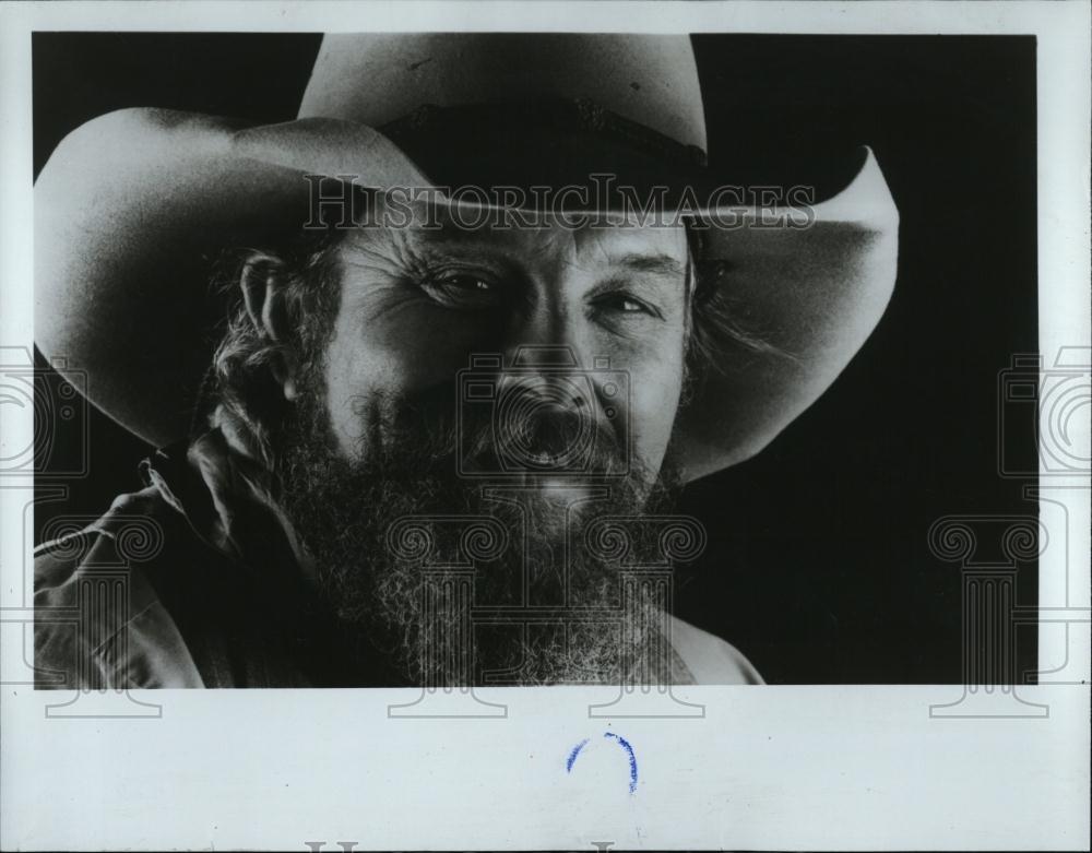 1990 Press Photo Musical Singer Musician Charlie Daniels Country - RSL07785 - Historic Images