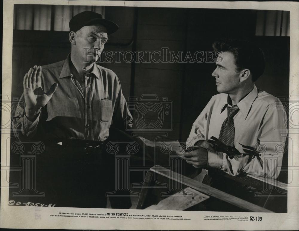 1952 Press Photo My Six Convicts Millard Mitchell John Real - RSL88819 - Historic Images