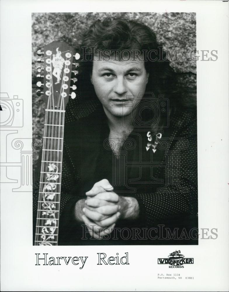 1990 Press Photo Musician, Harvey Reid on Woodpecker Records - RSL04267 - Historic Images