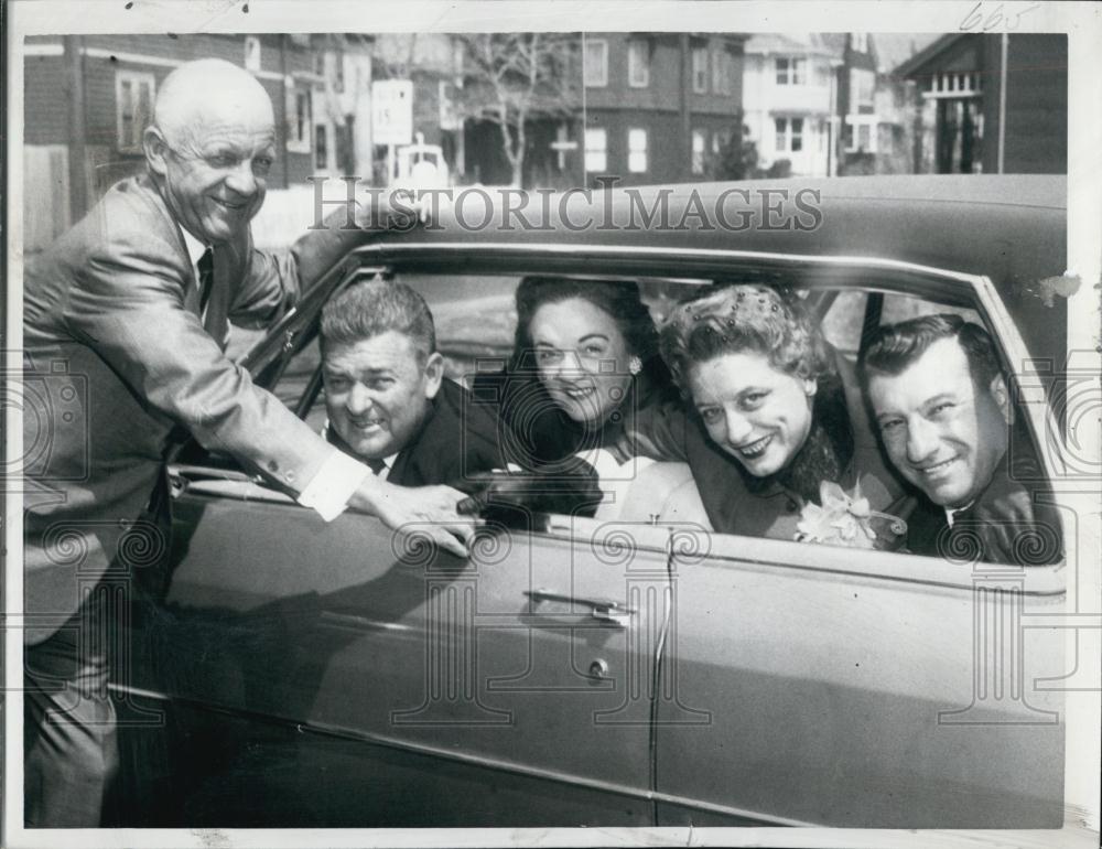 1965 Press Photo Mr and Mrs John Iovanni, Mr and Mrs George Keenan Mr Burton - Historic Images