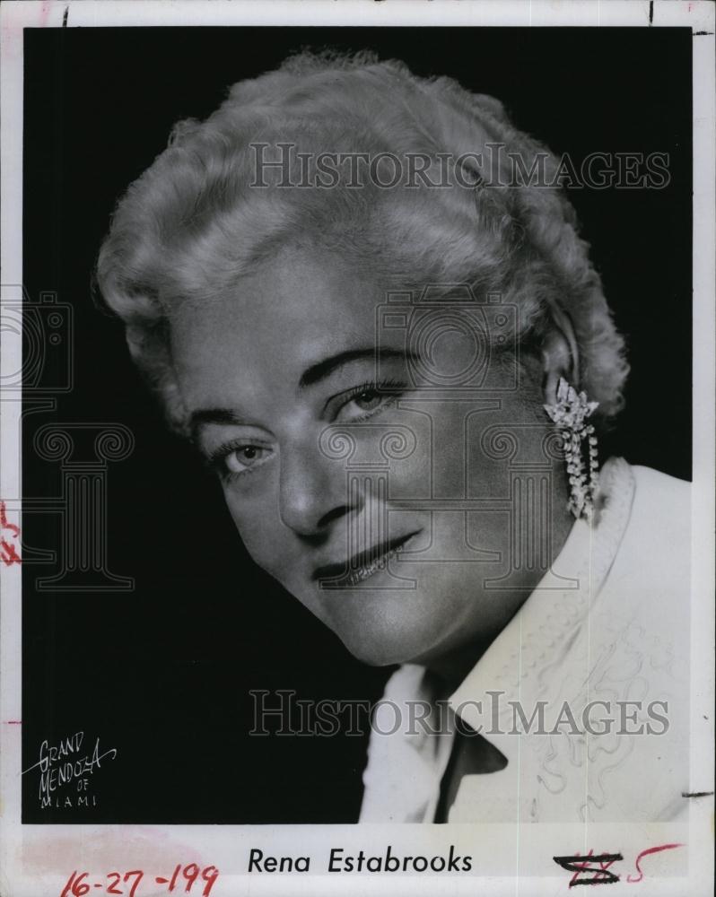 1971 Press Photo Entertainer Rena Estabrooks - RSL94945 - Historic Images