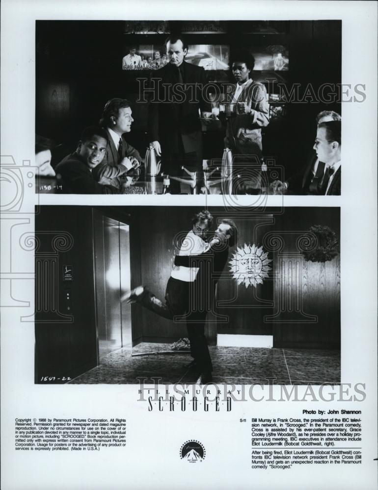 Press Photo Bobcat Goldthwait in Scrooged - RSL46101 - Historic Images