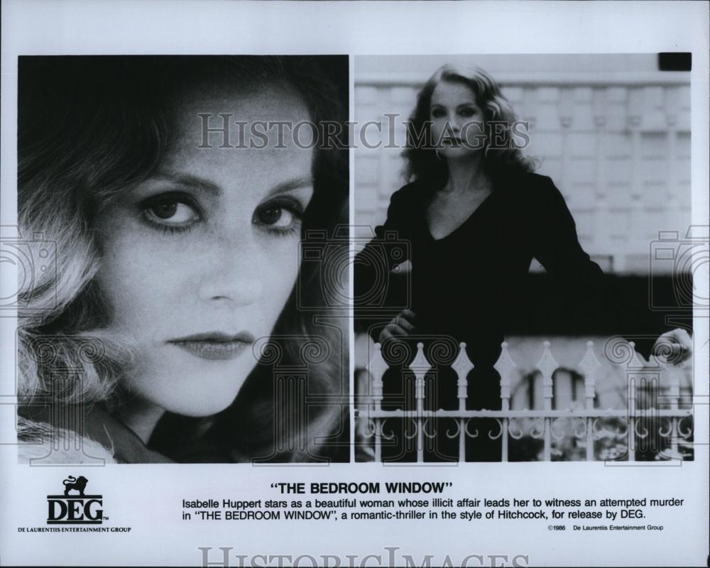 1986 Press Photo Isabelle Huppert Stars In "The Bedroom Window" - RSL86745 - Historic Images