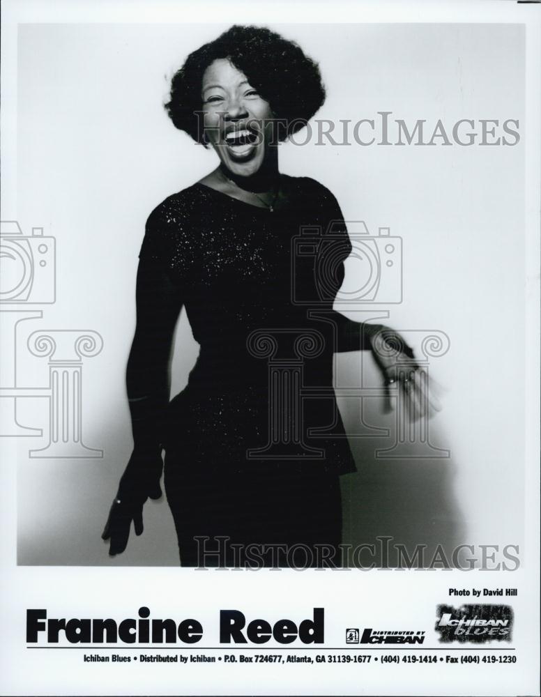 Press Photo American Blues Singer Francine Reed - RSL02405 - Historic Images