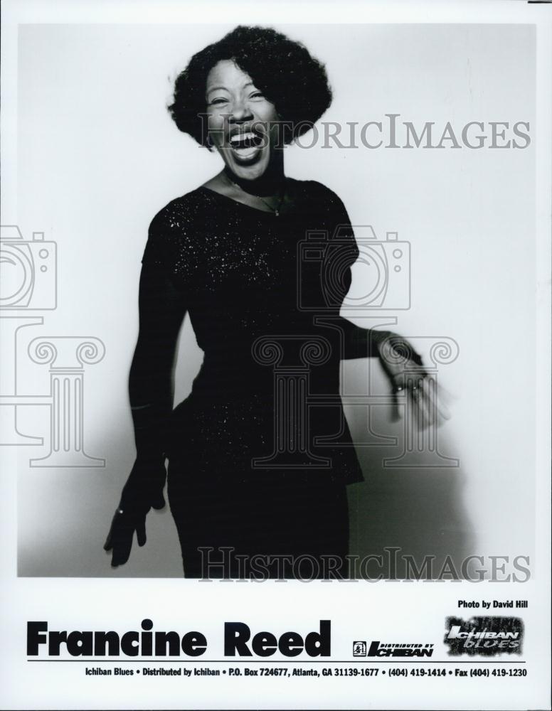 Press Photo American Blues Singer Francine Reed - RSL02405 - Historic ...