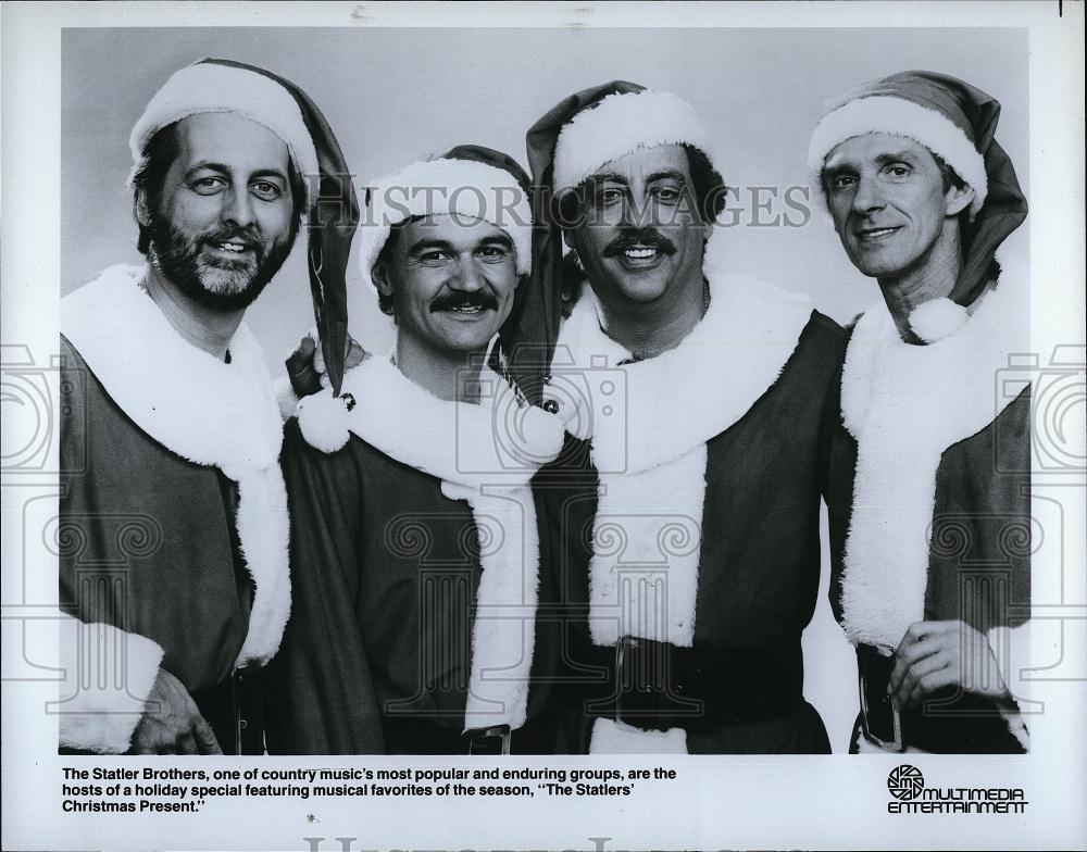 Press Photo Musicians The Statlers Christmas Present Musical - RSL90859 - Historic Images