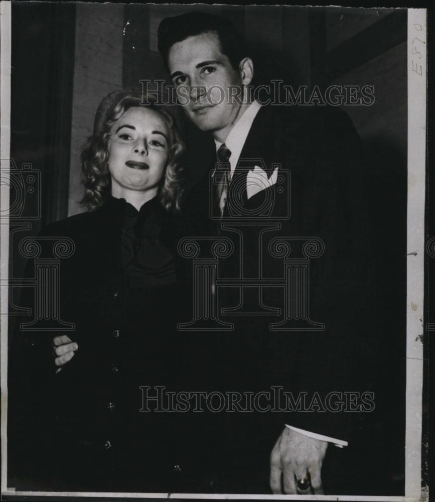 1952 Press Photo Alexander Rorke Jr Bride Jacqueline Billingsley Holy ...