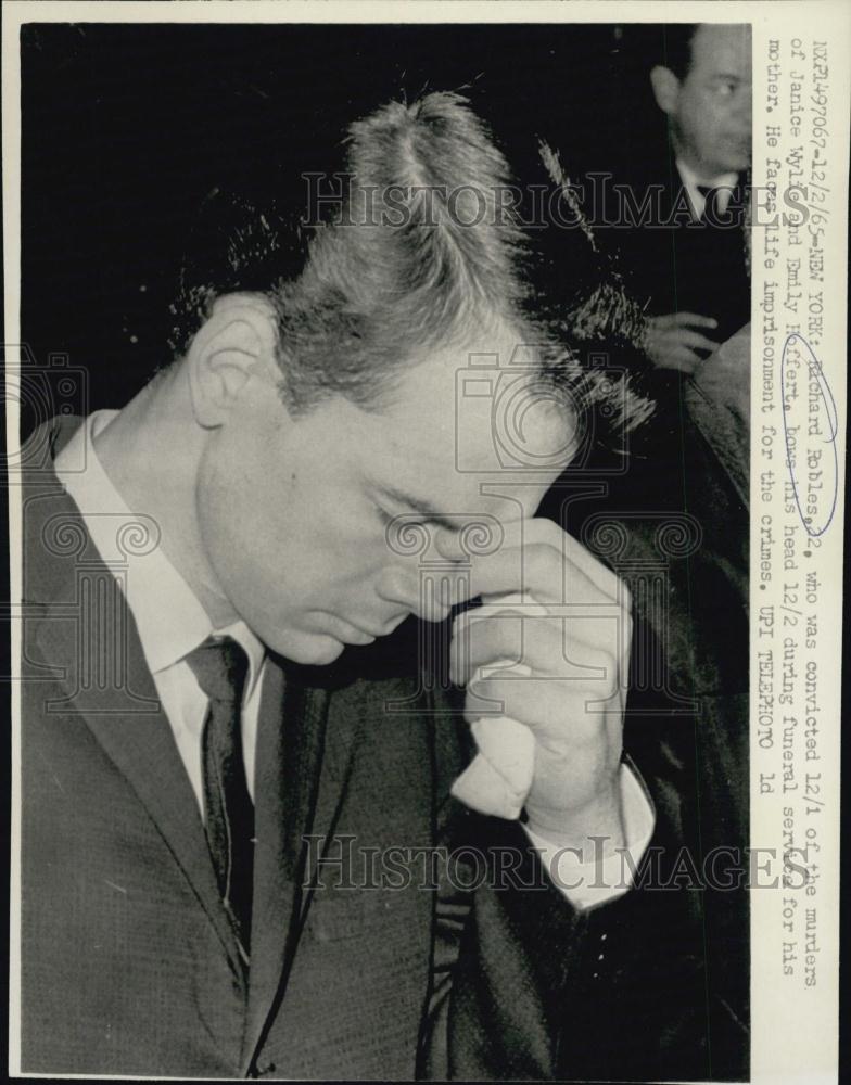 1965 Press Photo Richard Robles convicted for murder of J Wylie &amp; E Hoffert - Historic Images