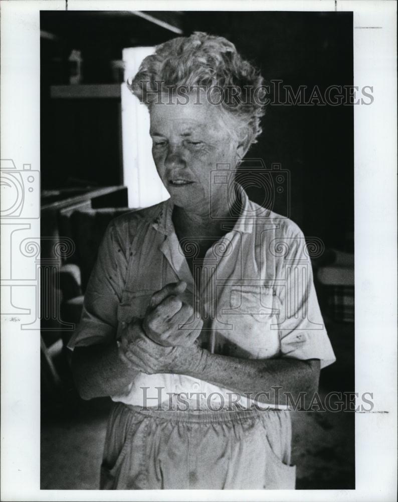 1989 Press Photo Mary Lou Kendall, Grandmother Of Injured Jacob Douglas, Florida - Historic Images