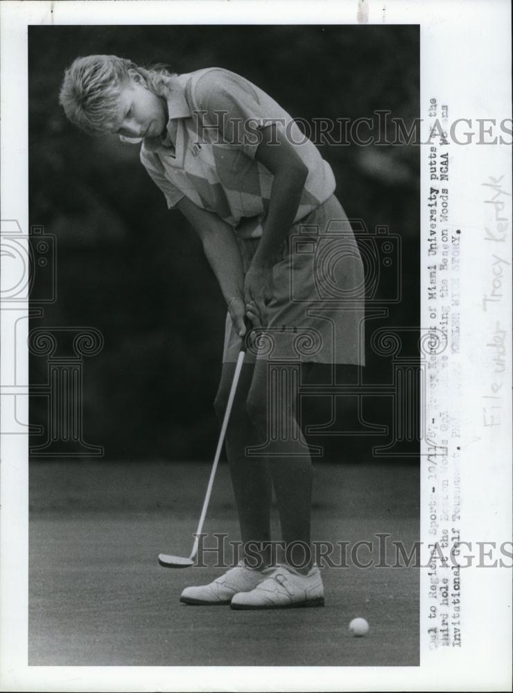 1987 Press Photo Woman golfer Tracy Kerdyk wins Beacon Hill title - RSL93385 - Historic Images