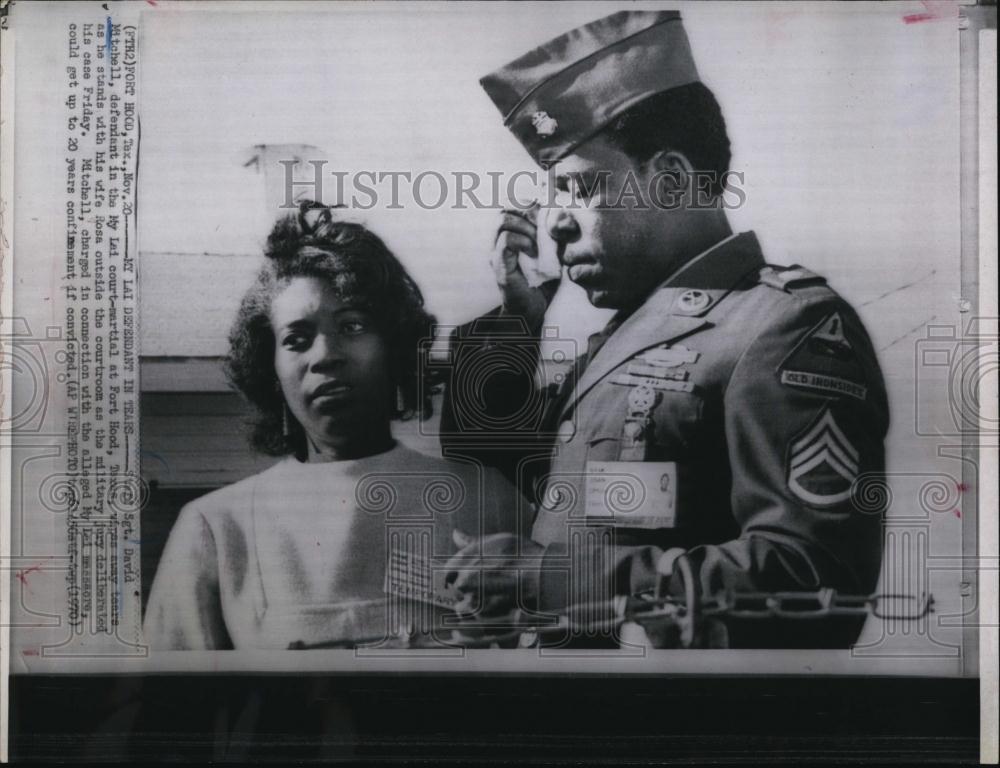 1970 Press Photo Sgt David Mitchell &amp; Wife Rosa Await Decision Of My Lai Jury - Historic Images