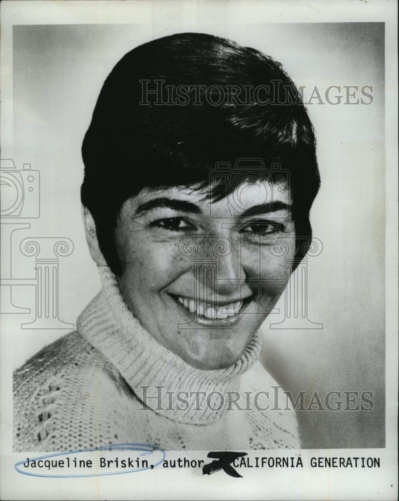 1971 Press Photo Jacqueline Briskin, author of &quot;California Generation&quot; - Historic Images