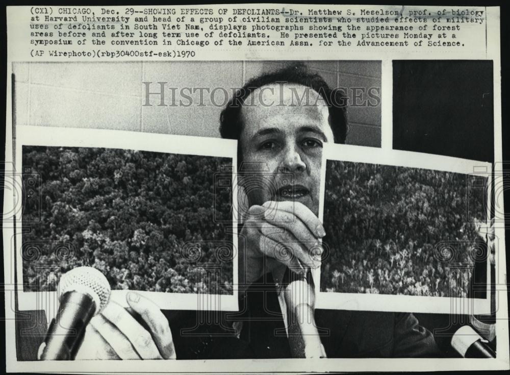 1970 Press Photo Dr Matthew S Meselson, Prof of Biology at Harvard University - Historic Images