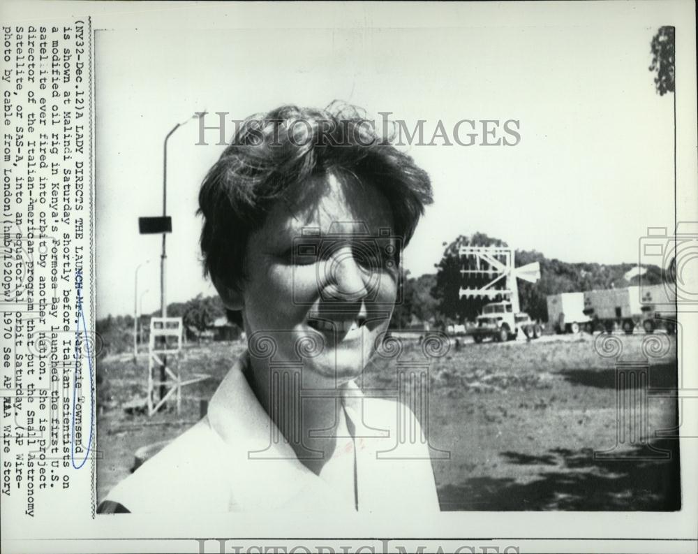 1970 Press Photo Marjorie Townsend Project Director Small Astronomy Satellite - Historic Images