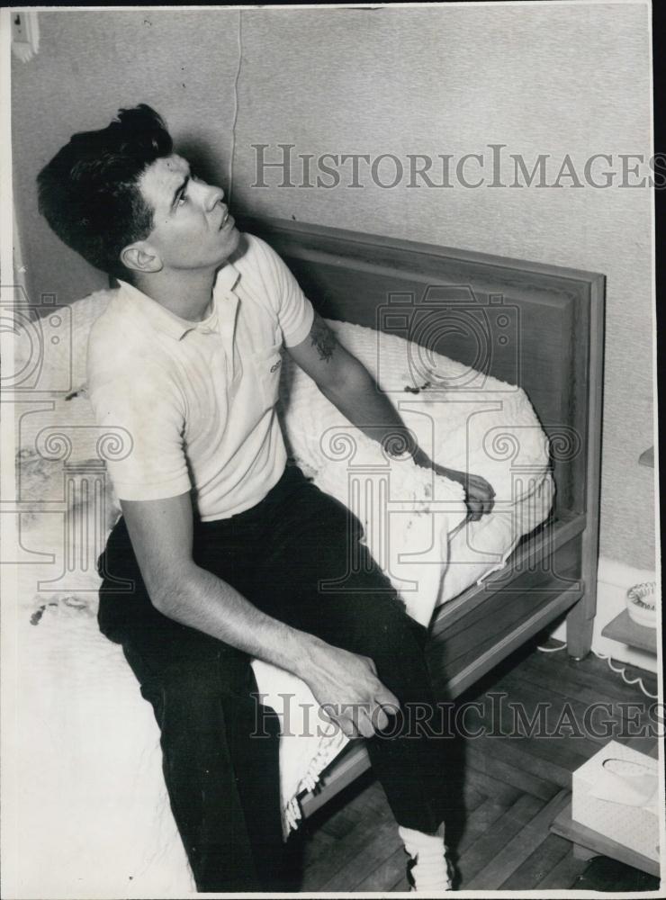 1962 Press Photo Edward Walz, Victim of Attempted Murder - RSL01211 - Historic Images