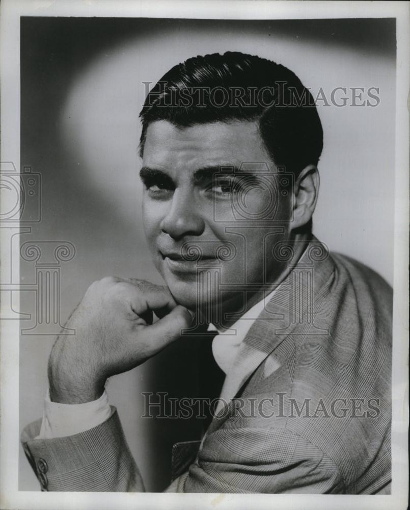 1950 Press Photo Emcee Bert Parks on "The Bert Parks Show" - RSL78567 - Historic Images