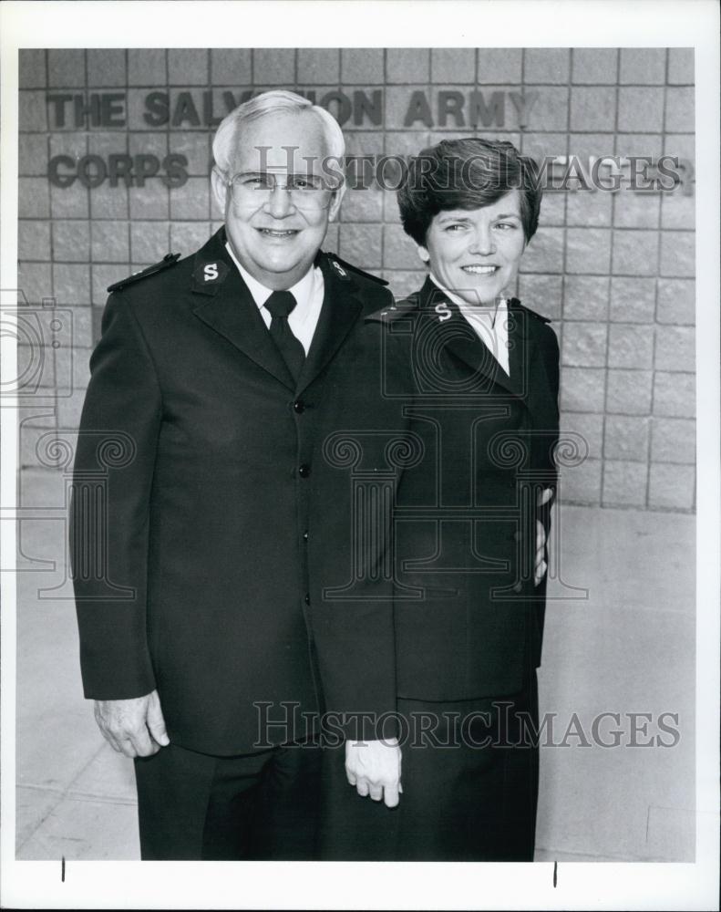 1990 Press Photo Salvation Army Captain Donald Canning Wife Connie - RSL63441 - Historic Images