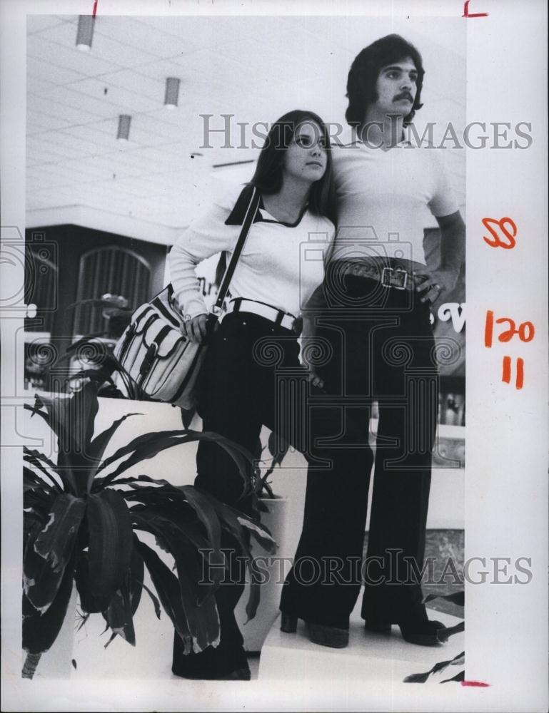 1973 Press Photo New fashions for men on a male model - RSL93151 - Historic Images