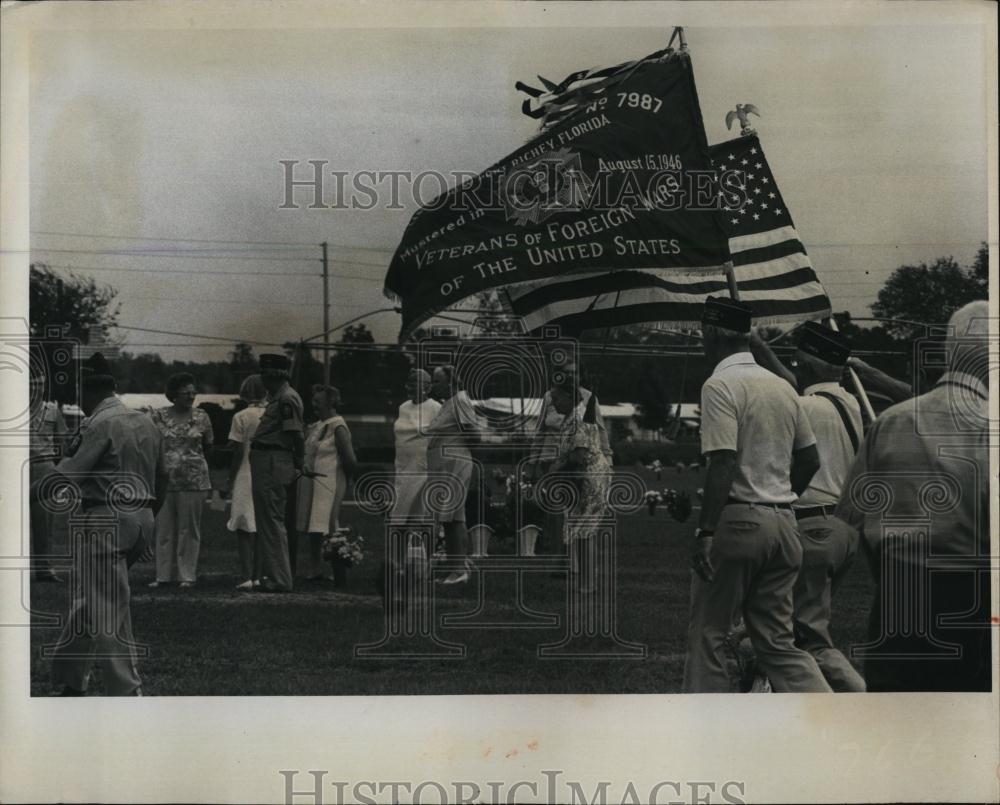 1975 Press Photo Veterans Of Foreign Wars Armistice Day Celebration, Florida - Historic Images