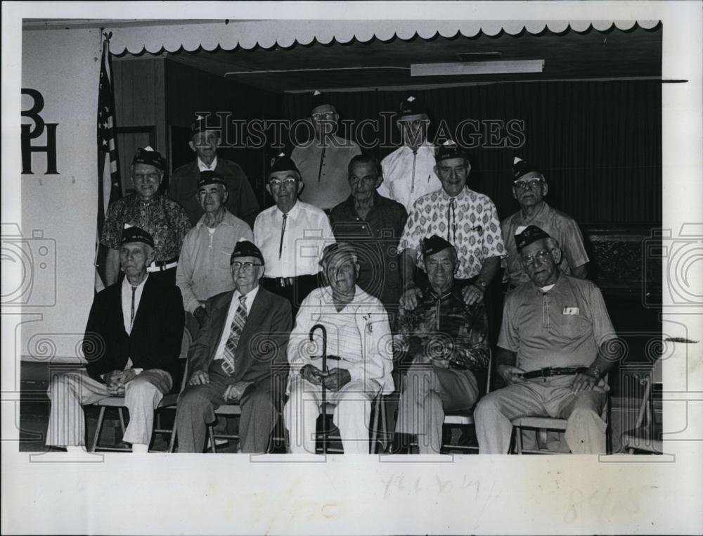 1978 Press Photo Members of the Veterans World War 1 Barracks 3439 Beverly Hills - Historic Images