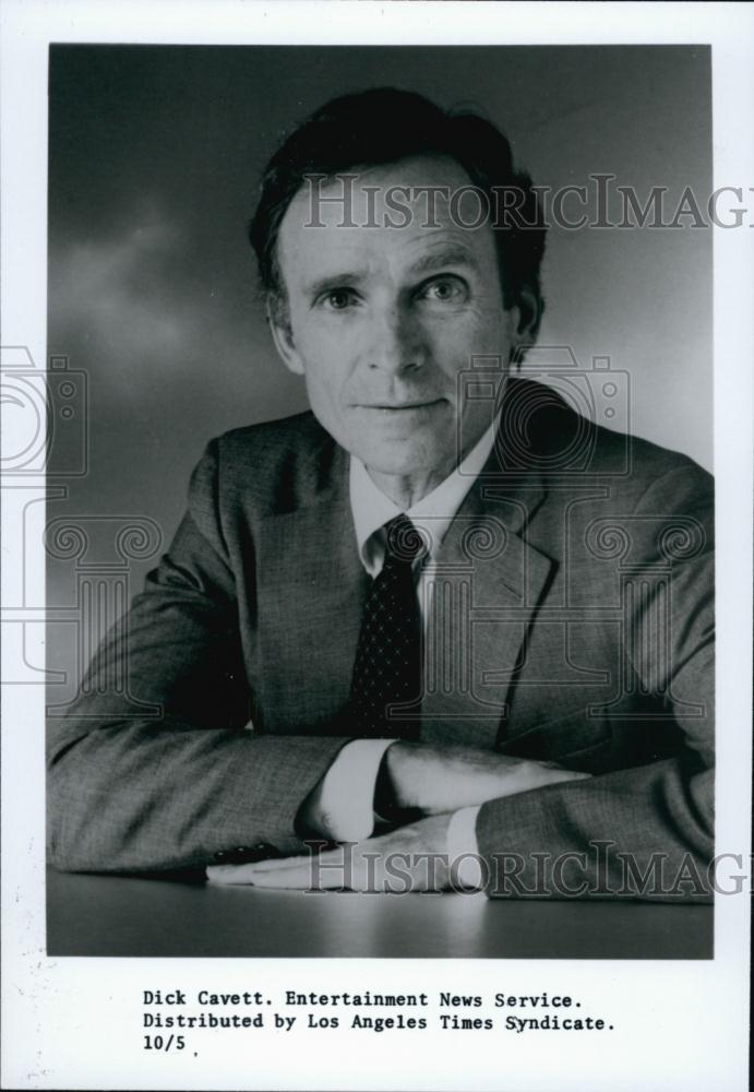 Press Photo Dick Cavett, American television talk show host - RSL59733 - Historic Images