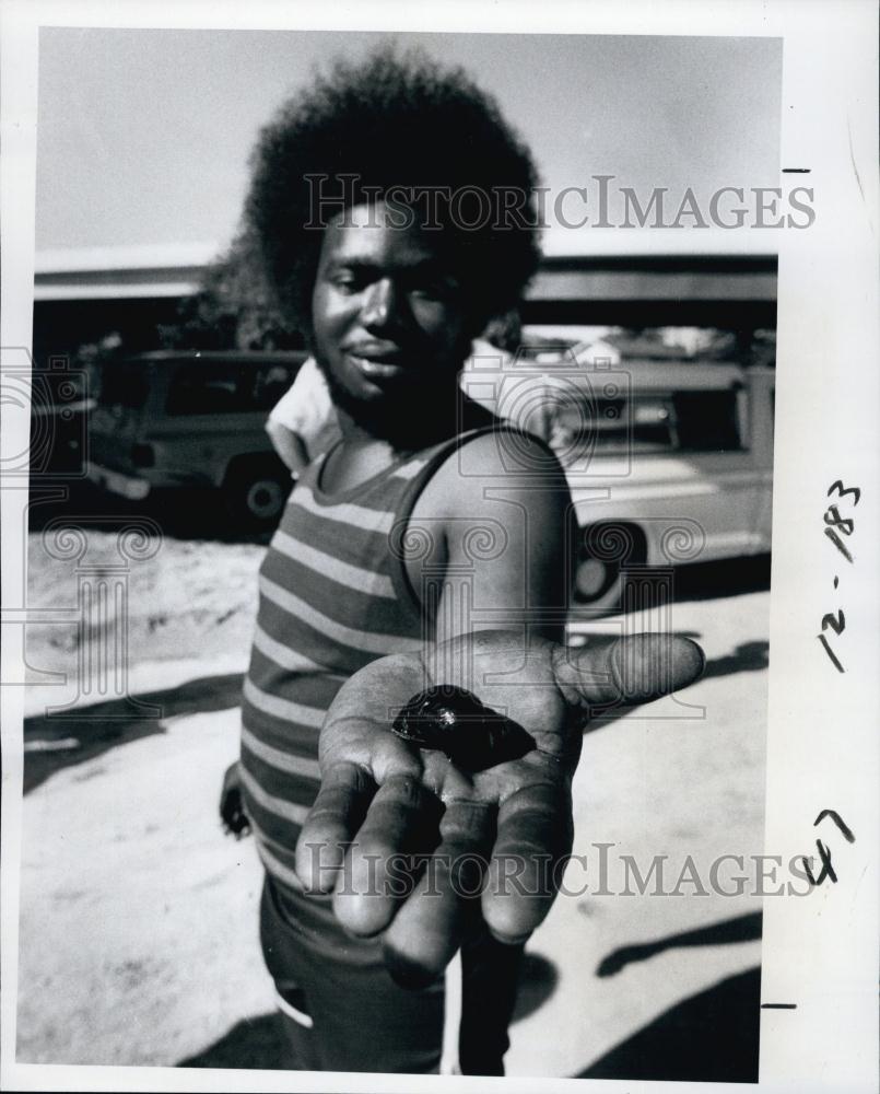 1978 Press Photo &quot;Gator Bait&quot; Miller bested a snail in a 50-foot race - Historic Images