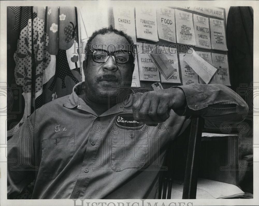 1977 Press Photo Edward Warner, &quot;Black Jesus&quot; - RSL08675 - Historic Images