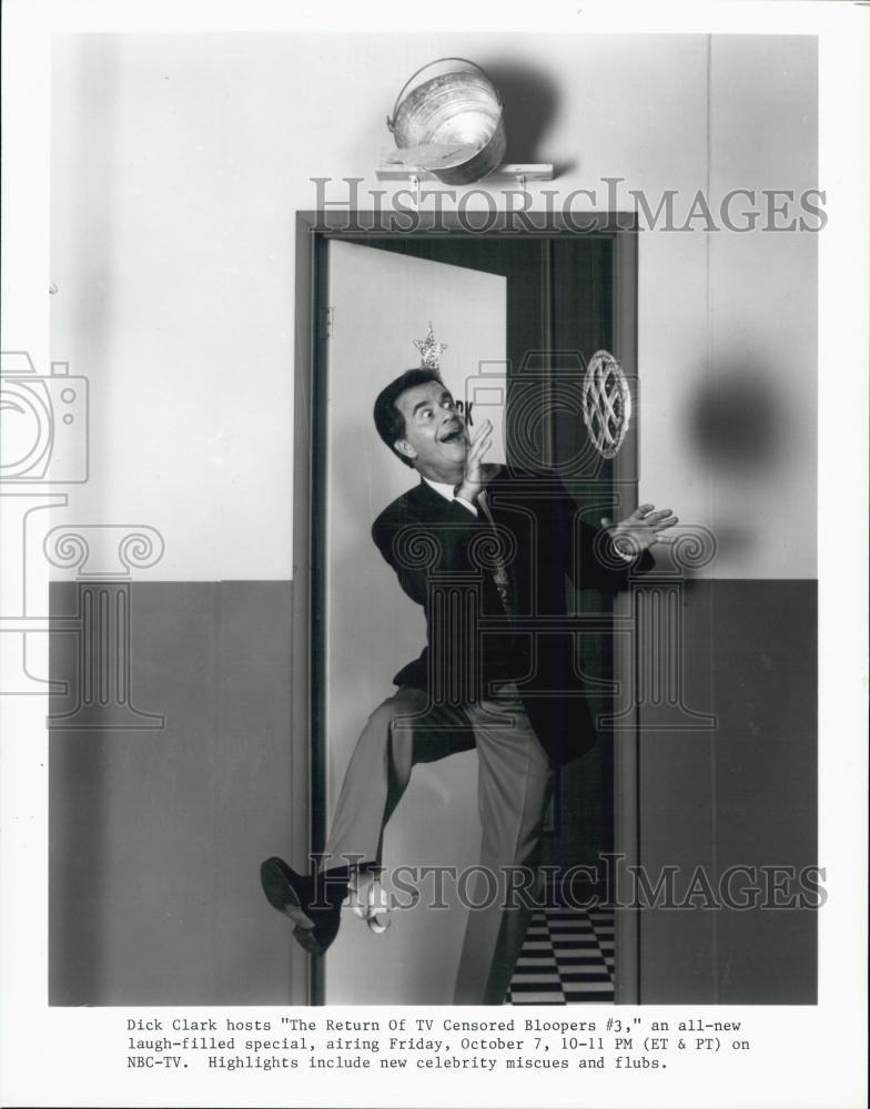 Press Photo Host Dick Clark "The Return of TV Censored Bloopers #3" - RSL01425 - Historic Images