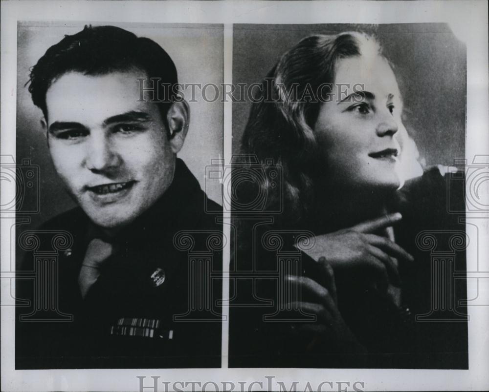 1942 Press Photo Emmi Dengler Youngest German War Bride departs US - RSL88367 - Historic Images