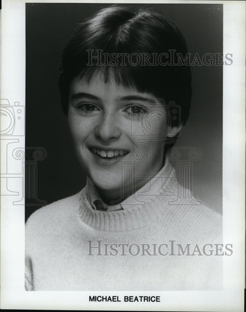 1983 Press Photo Actor Michael Beatrice Singer Child movies tv - RSL84161 - Historic Images