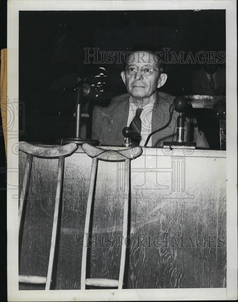 1946 Press Photo John Powell, survivor of Japanese prison camp in World War II - Historic Images