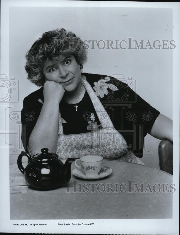 1992 Press Photo Miriam Margolyes on &quot;Frannie&#39;s Turn&quot; - RSL43403 - Historic Images