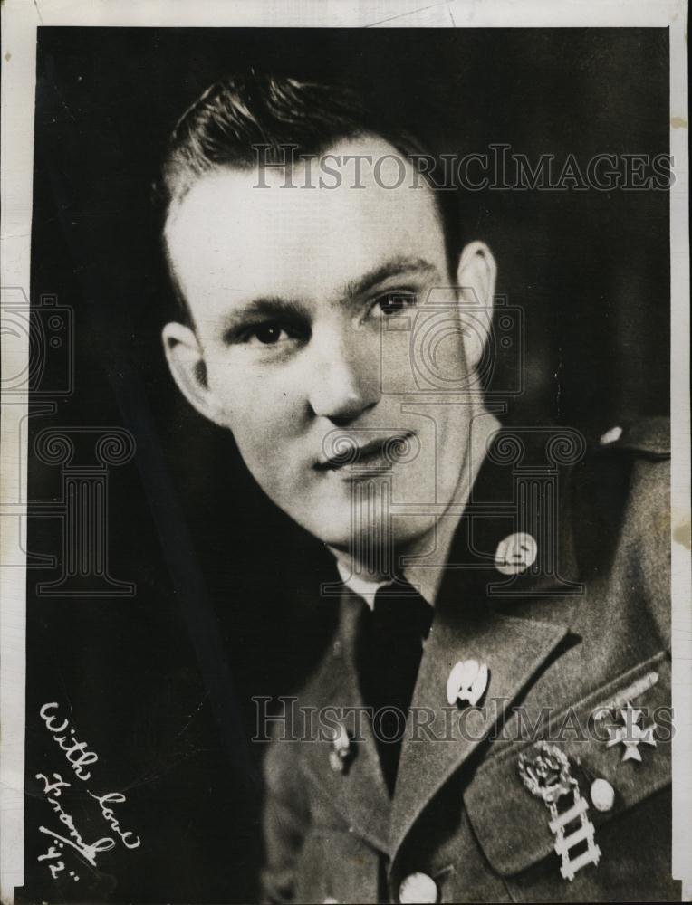 1952 Press Photo Staff Sgt Frank B Collins with occupation forces in Germany - Historic Images