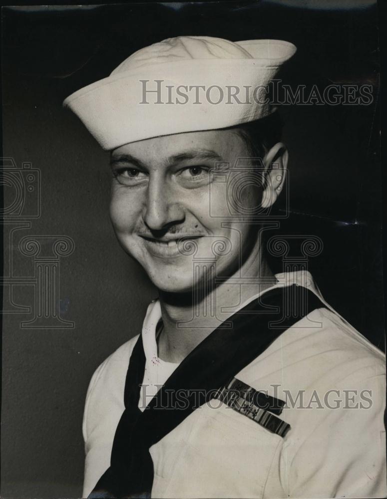 1957 Press Photo Sailor, Stanley A Zegarski of Floida - RSL91377 - Historic Images