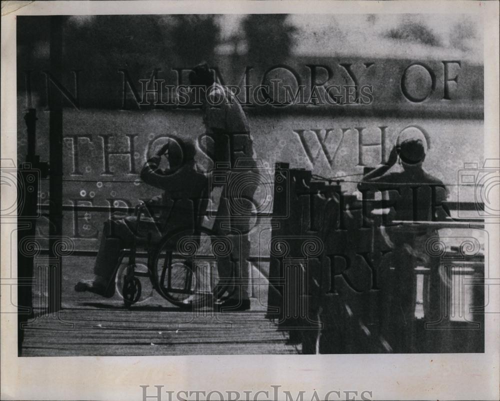 1971 Press Photo Bay Pine Veterans memorial in Florida - RSL98551 - Historic Images