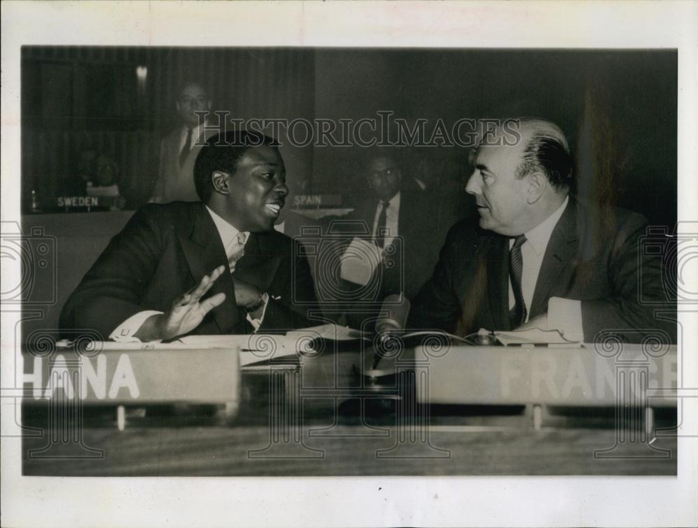 1960 Press Photo Alex Quaisson-Sackey of Ghana Delegate to UN - RSL68123 - Historic Images