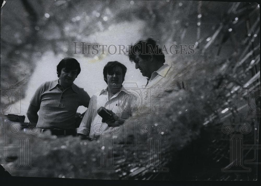 1976 Press Photo Dets Joe Brine & Petere McDonough & Det Sgt Ed Donsaus - Historic Images