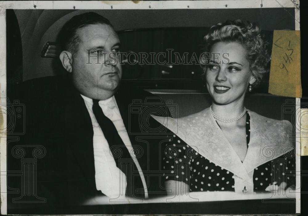 1954 Press Photo Millionaire John Jacob Astor &amp; Dolly Fullman to wed - RSL07641 - Historic Images