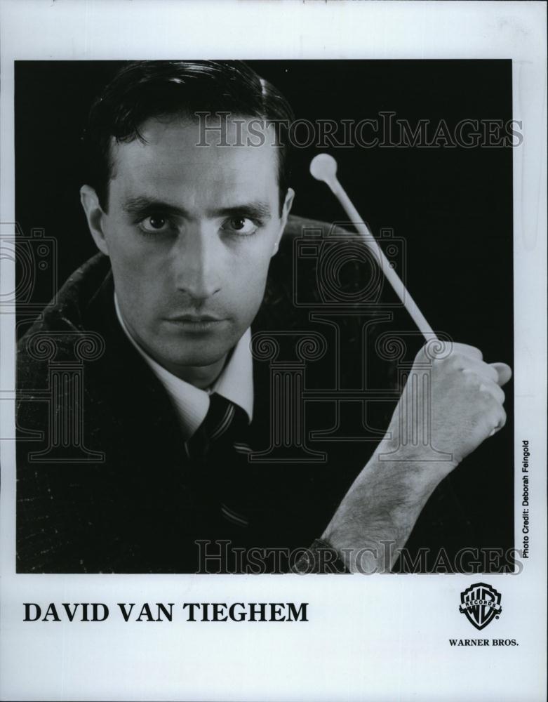 1984 Press Photo David Van Tieghem, Drummer, Percussionist, Musician, Composer - Historic Images