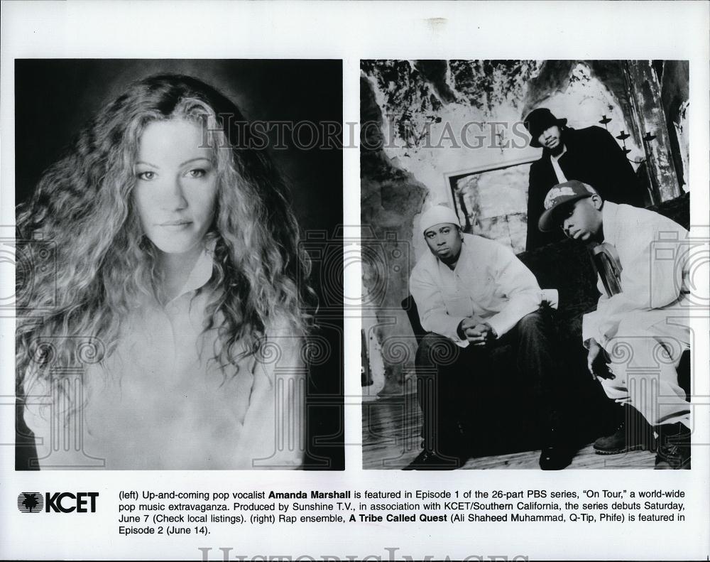 Press Photo Pop Singer Amanda Marshall & A Tribe Called Quest - RSL90339 - Historic Images