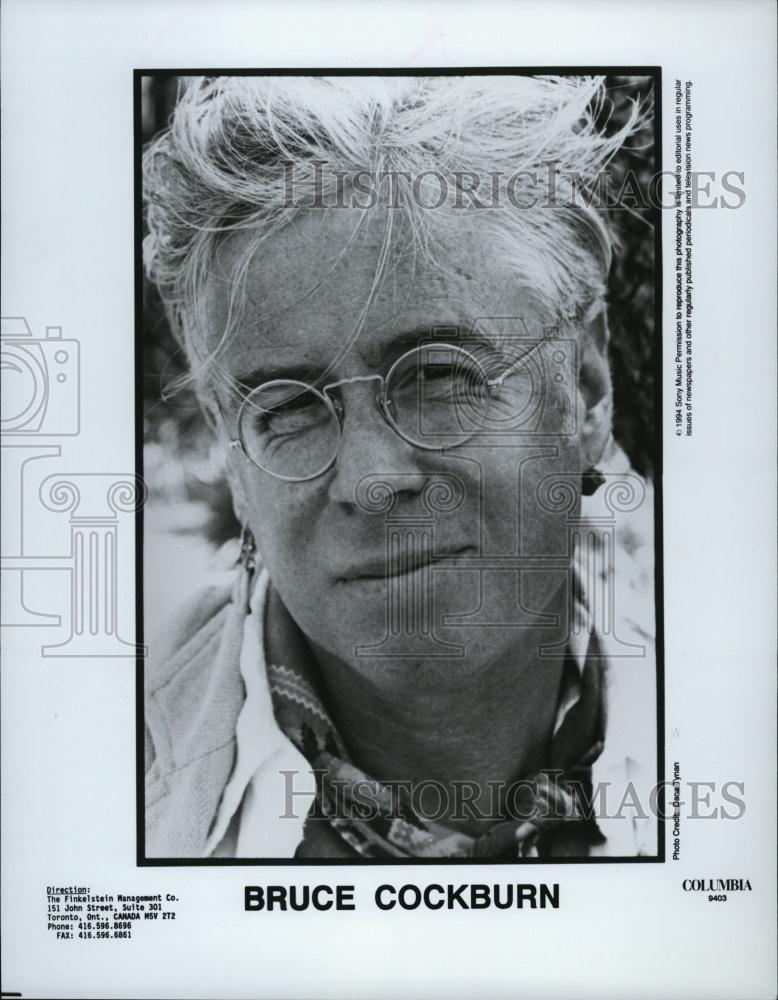 1997 Press Photo Popular Musician Bruce Cockburn - RSL44453 - Historic Images