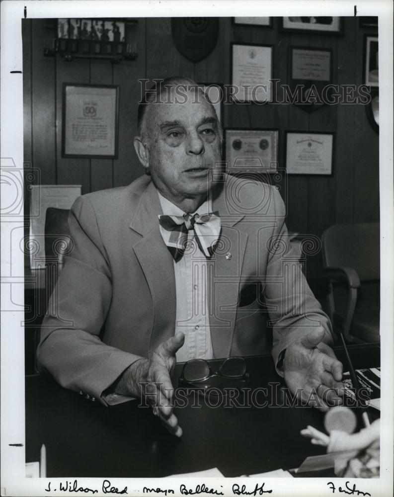 1987 Press Photo Mayor J Wilson Reed retires from office - RSL94423 - Historic Images