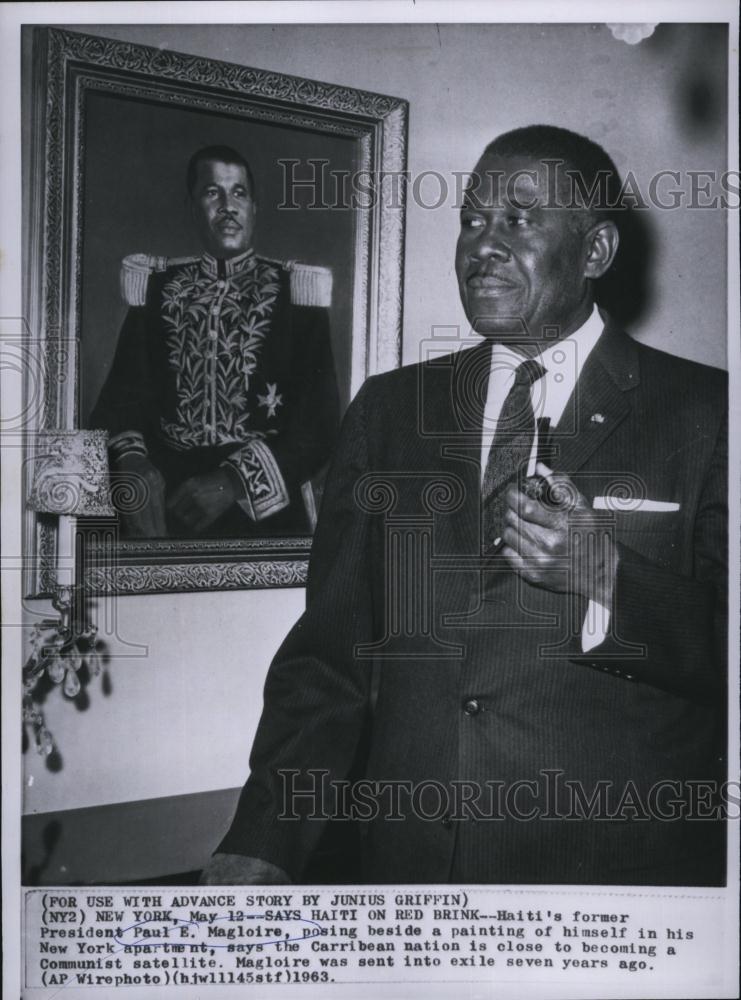 1963 Press Photo Haiti's Former President Paul E Magloire - RSL83675 - Historic Images