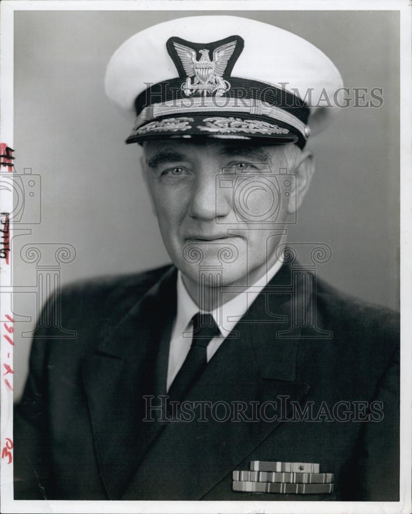 1964 Press Photo Adm Edwin John Roland Coast Guard Commandant - RSL65737 - Historic Images