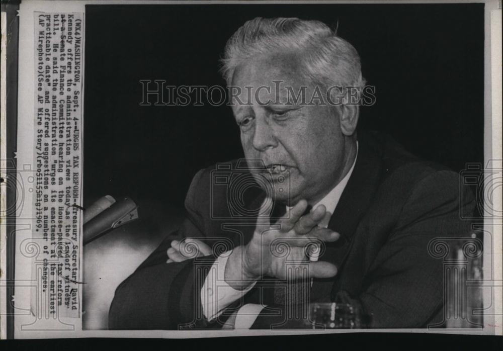 1969 Press Photo Secretary of the Treasury, David Kennedy - RSL95839 - Historic Images